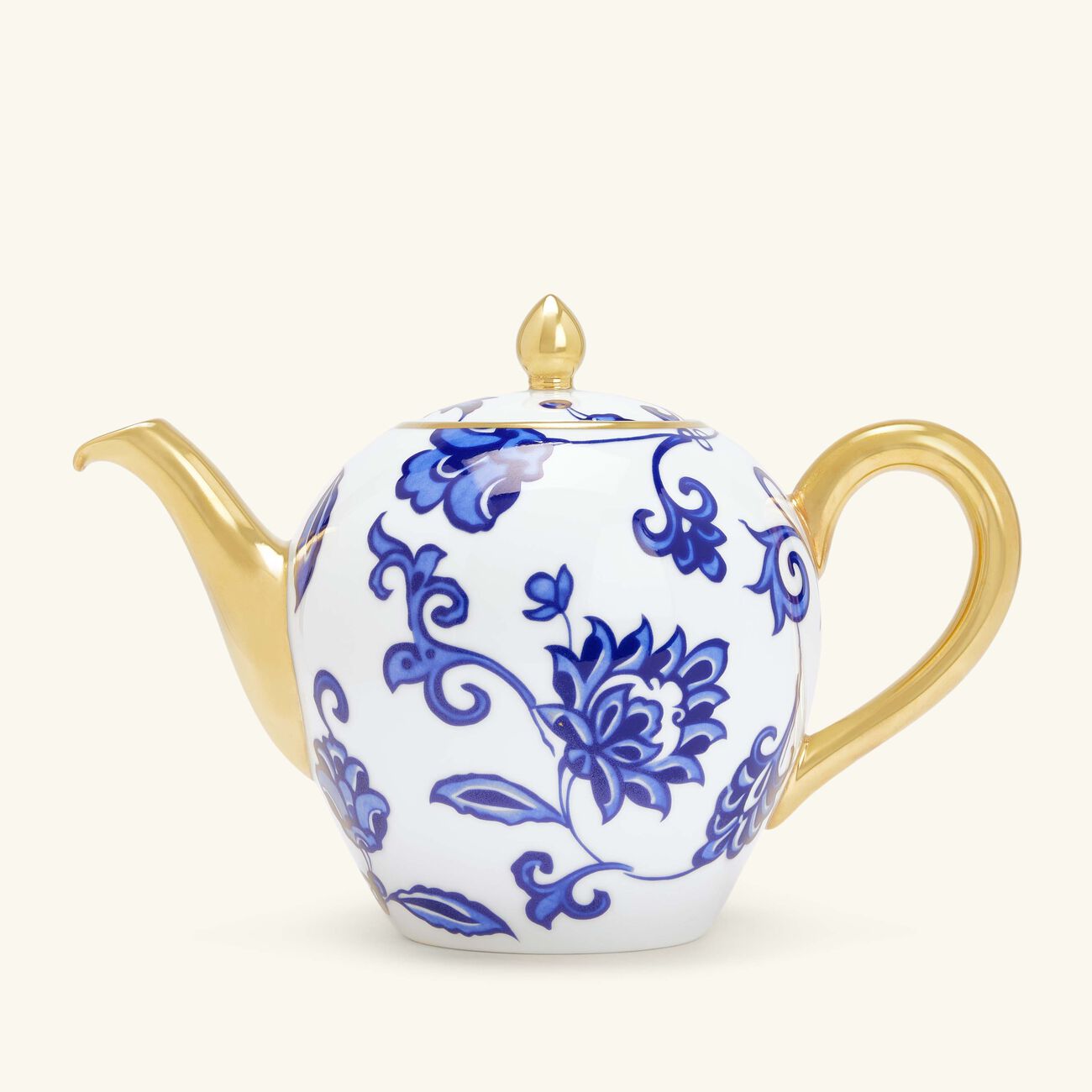 bernardaud prince bleu tea pot blue