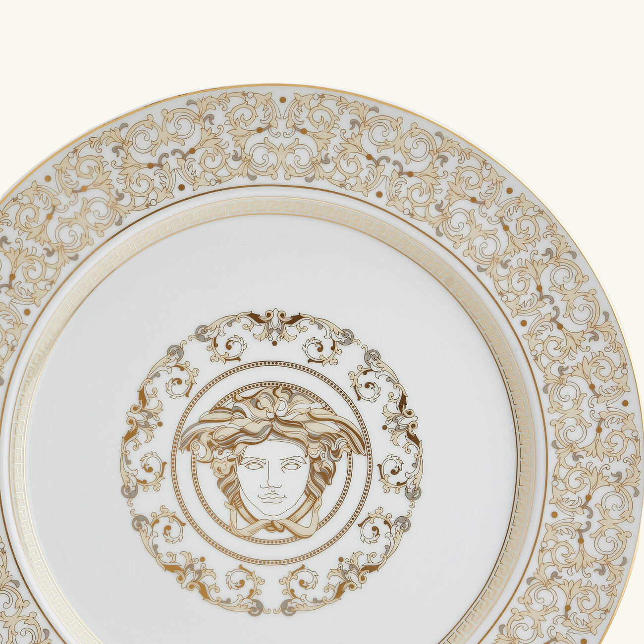 versace medusa gala charger plate round white 30cm