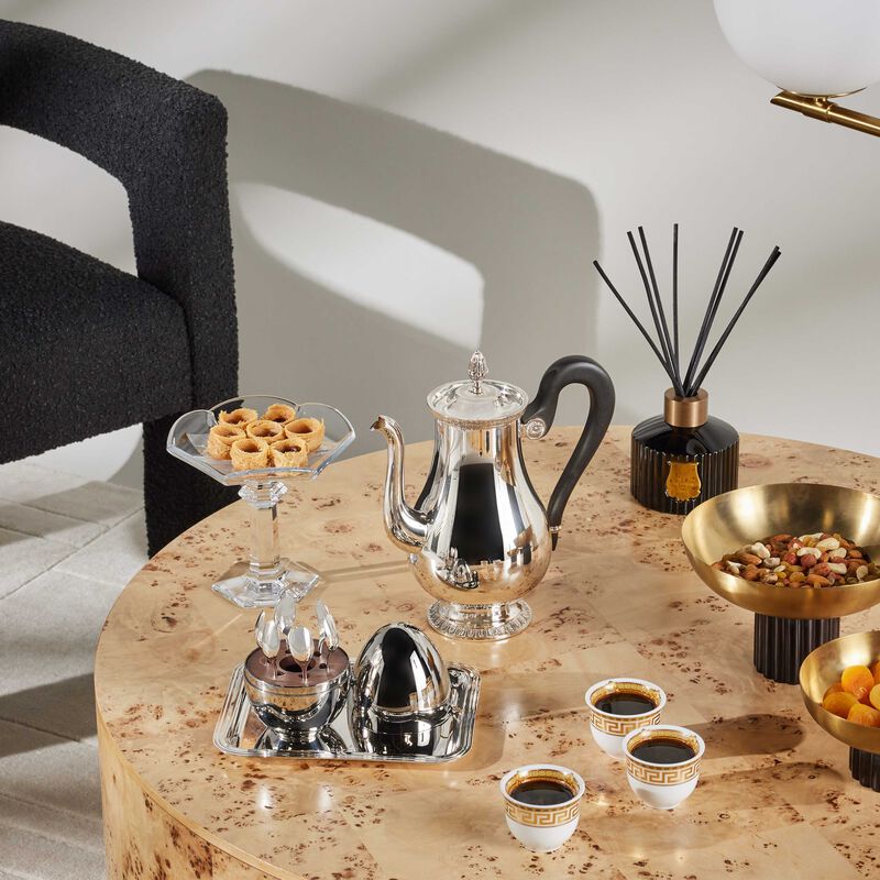 christofle malmaison coffee pot silver plated