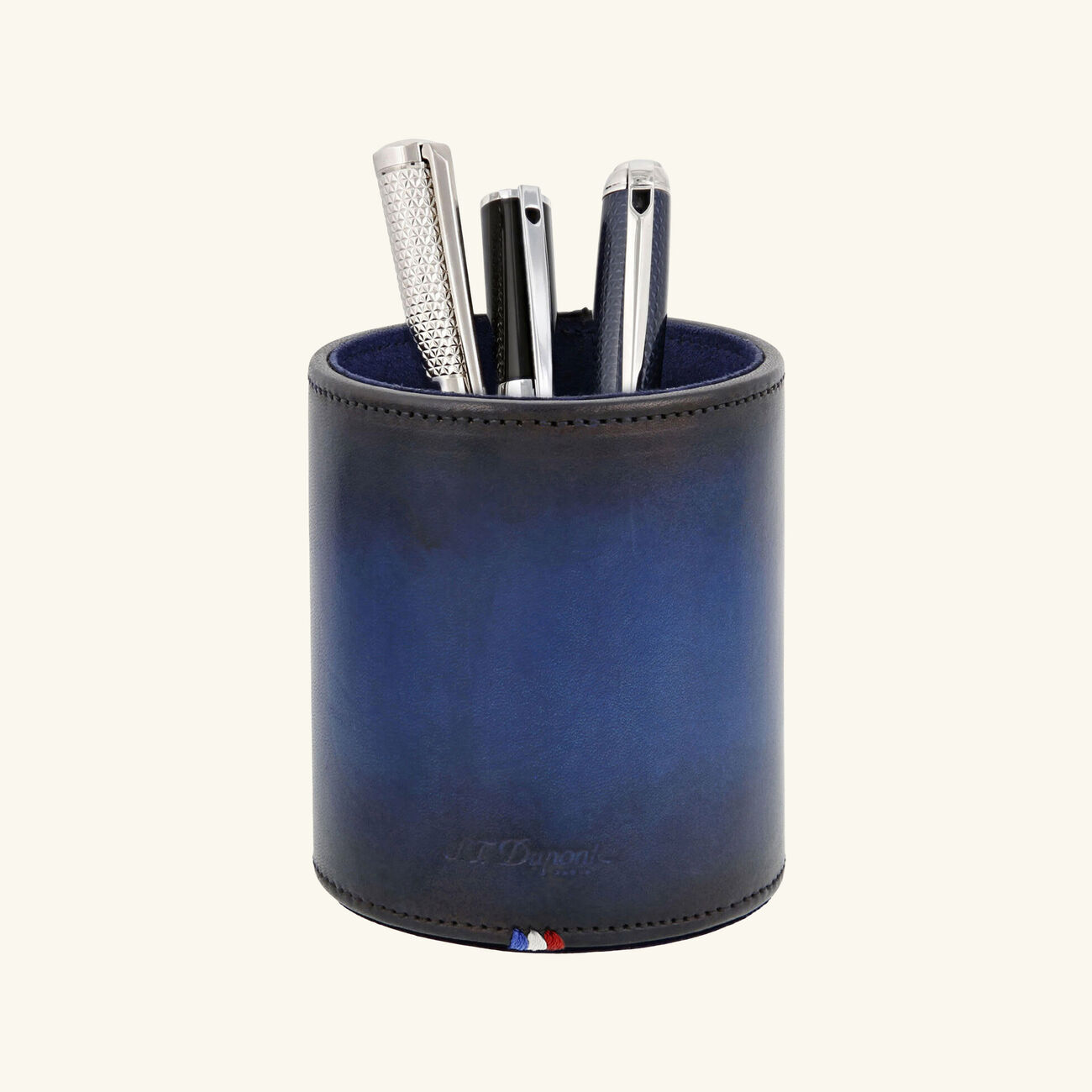 Pen Holder Blue st dupont pen holder blue