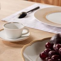 Gage Tea Cup & Saucer White bernardaud gage tea cup saucer white