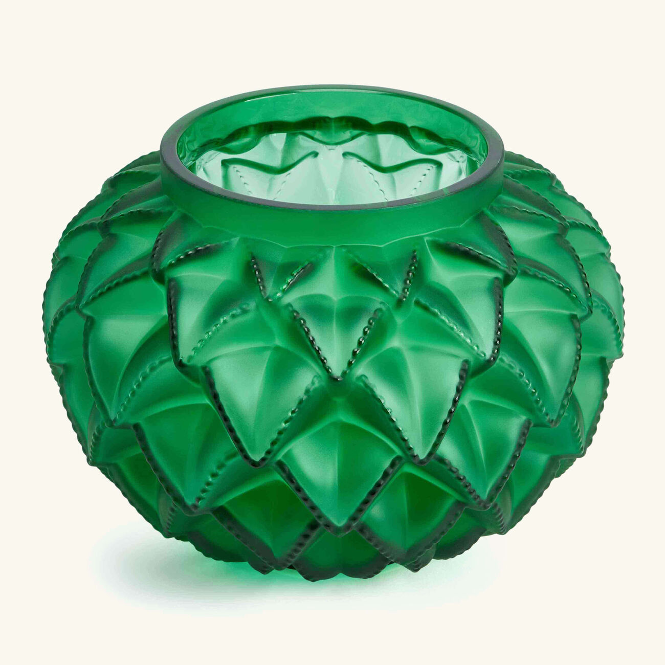 Languedoc Vase Small Green lalique languedoc vase small green