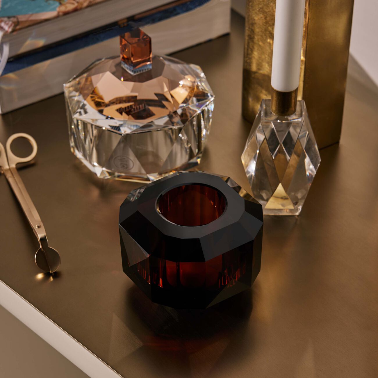 Radiant Texas Supreme Amber Candle Holder reflections copenhagen radiant texas supreme amber candle holder