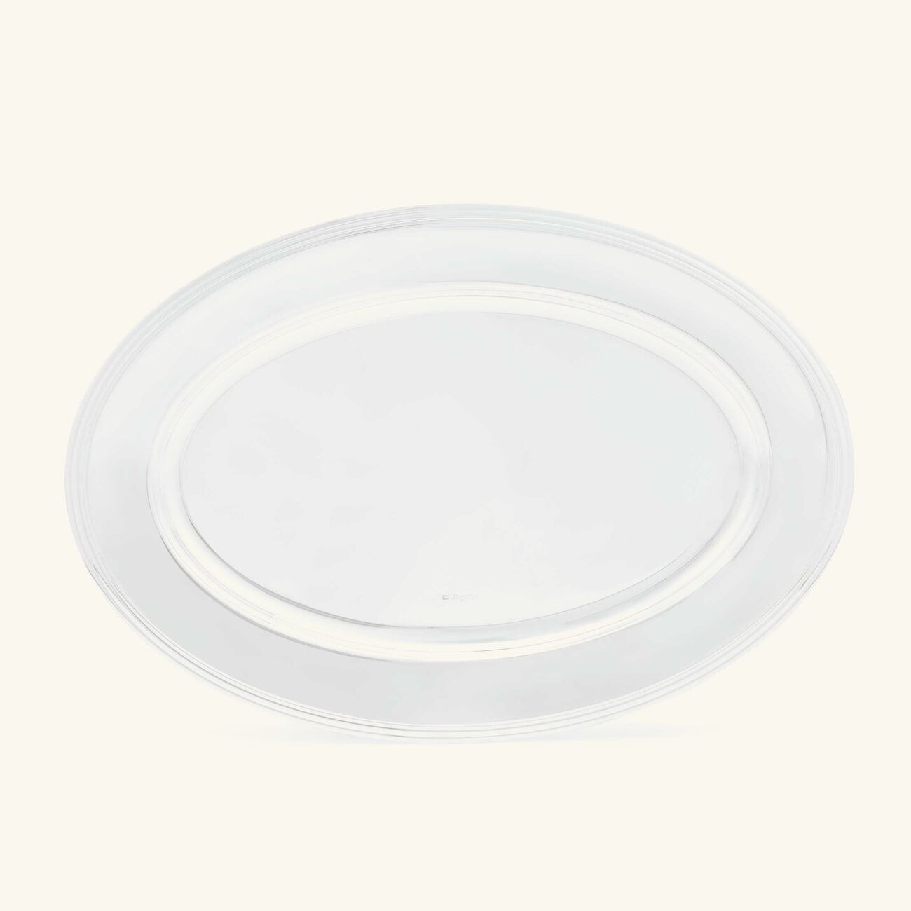 كريستوفل طبق اللحوم آلبي بيضاوي باللون الفضي 45 سم