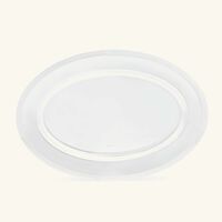 كريستوفل طبق اللحوم آلبي بيضاوي باللون الفضي 45 سم