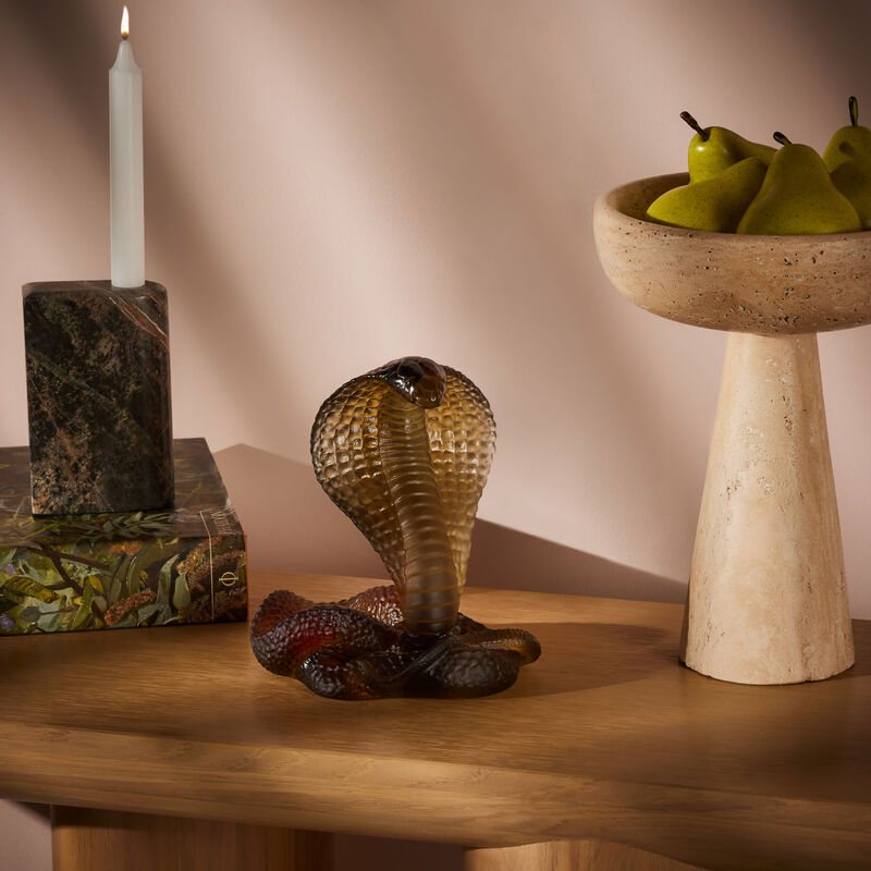 Naja Figurine Small Brown daum naja figurine small brown