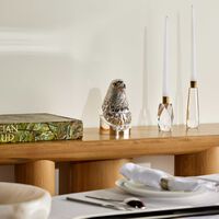 christofle faucon hawk sculpture large silver plated