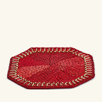 Louxor Coaster Red Set Of 4 kim seybert louxor coaster red set of 4