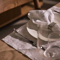 كريستوفل سكين الطعام كاروسيل المطلية بالفضة