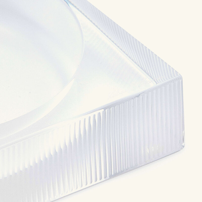 لاليك منفضة وينجن سيجار مربعة شفافة