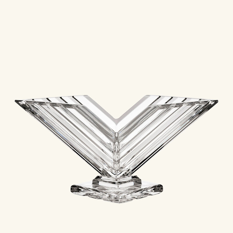 Crystal V Shape Centerpiece Large Clear mario cioni c crystal v shape centerpiece large clear