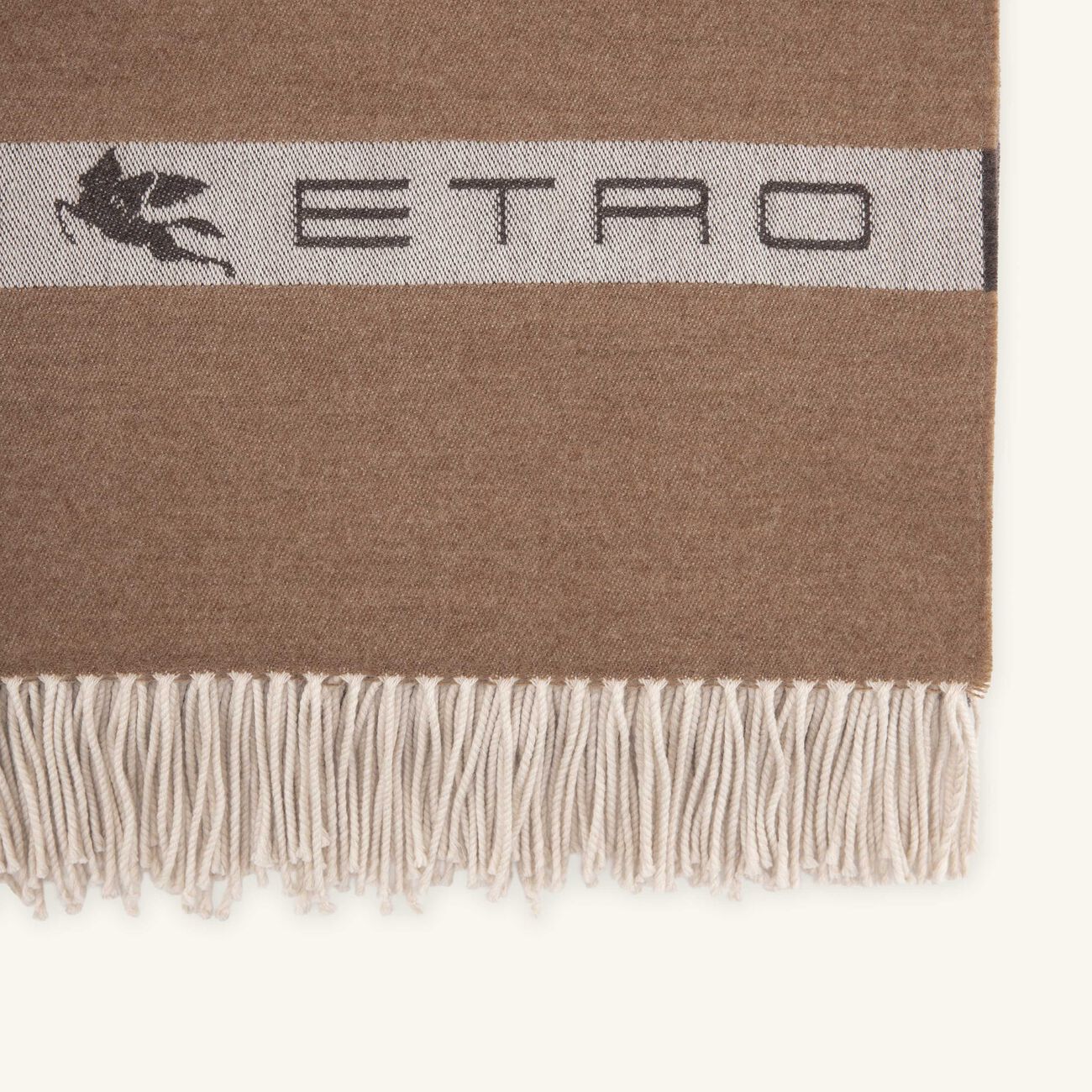 etro horses throw beige