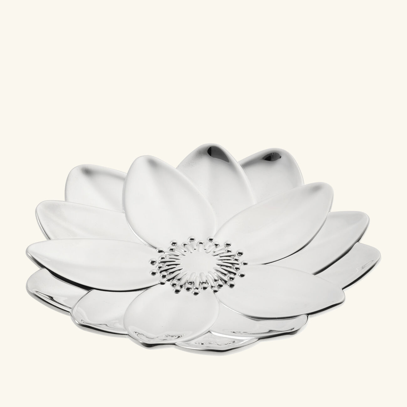 christofle l herbier lotus trinket tray silver plated