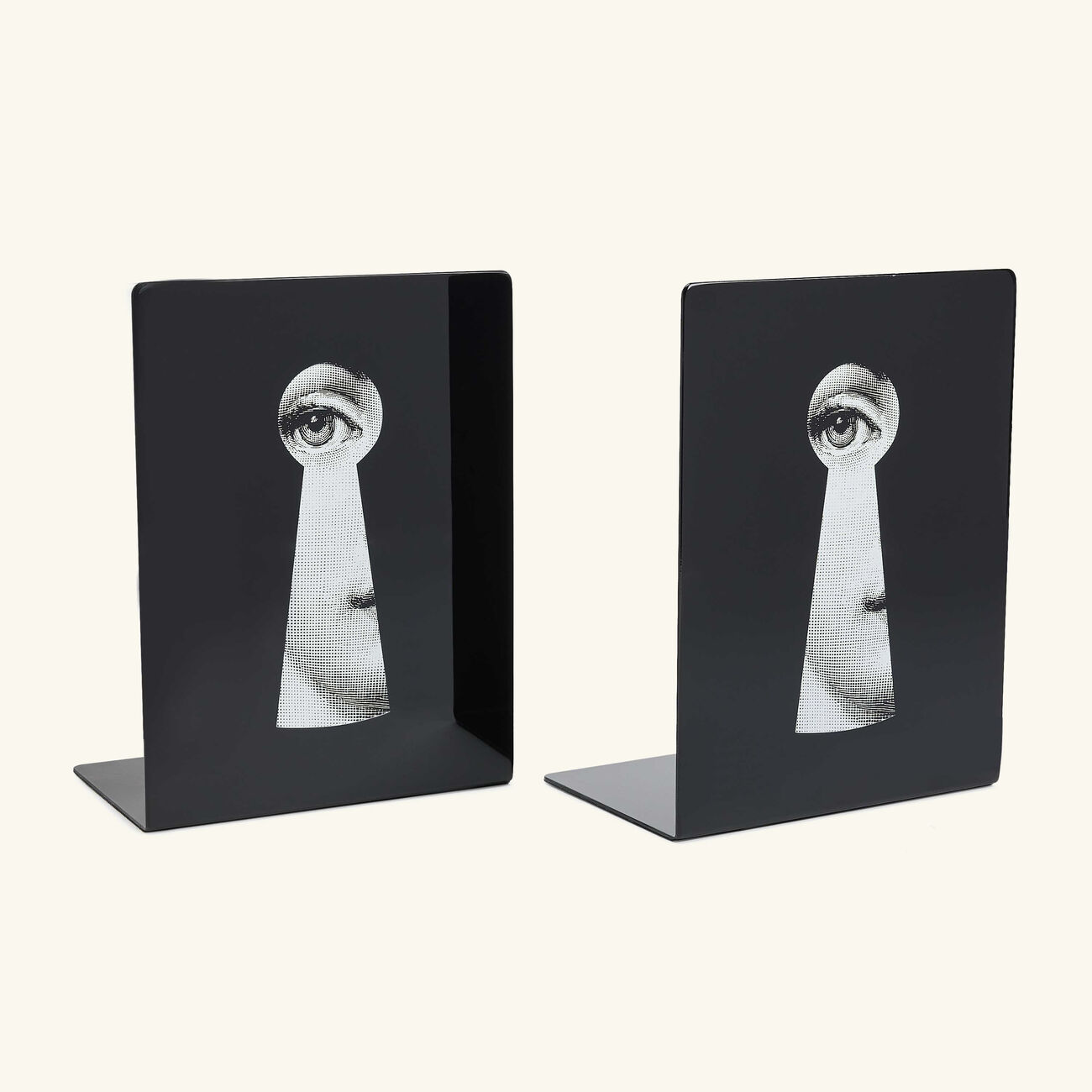 fornasetti serratura bookends black