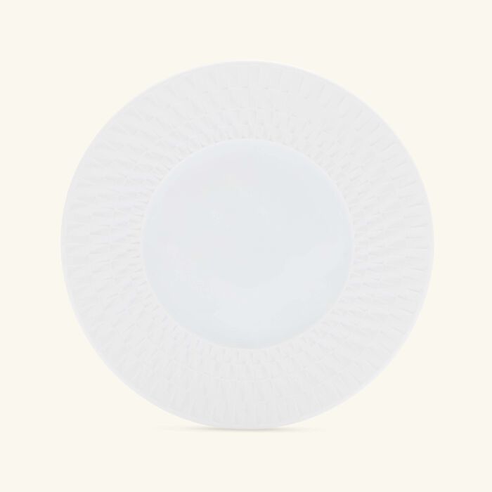 bernardaud twist blanc bread   butter plate round white 16cm