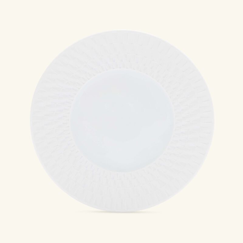 bernardaud twist blanc bread   butter plate round white 16cm
