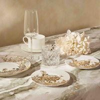 haviland stanislas dessert plate gold 16cm set of 4