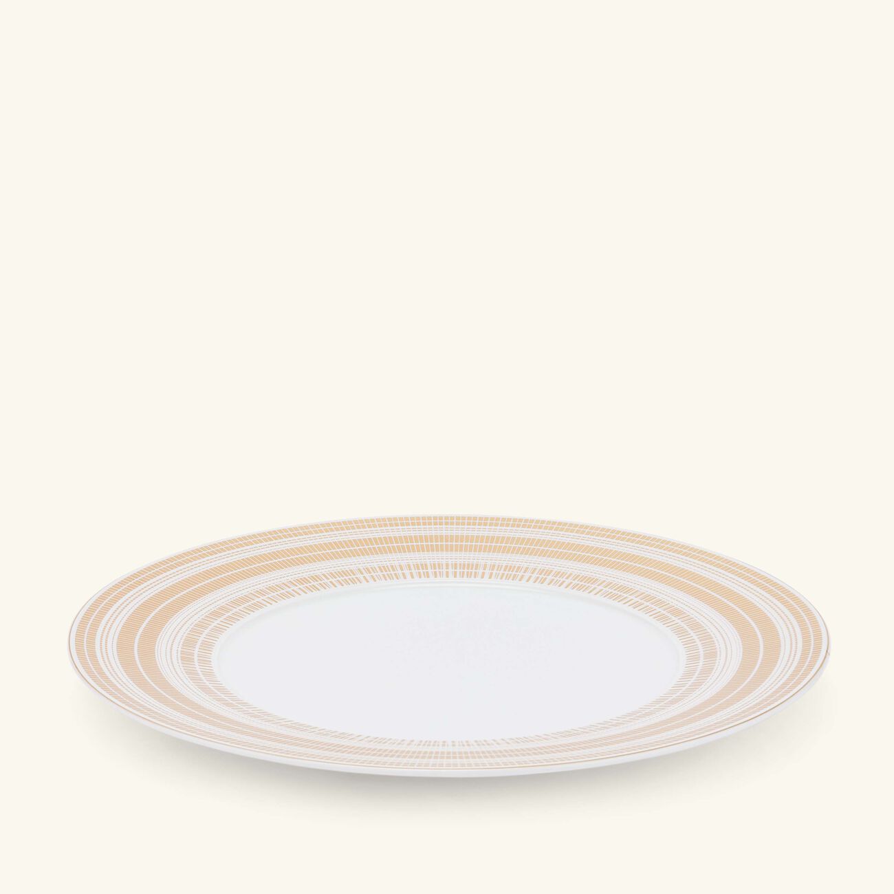 bernardaud canisse service plate round gold