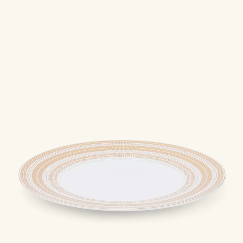 bernardaud canisse service plate round gold