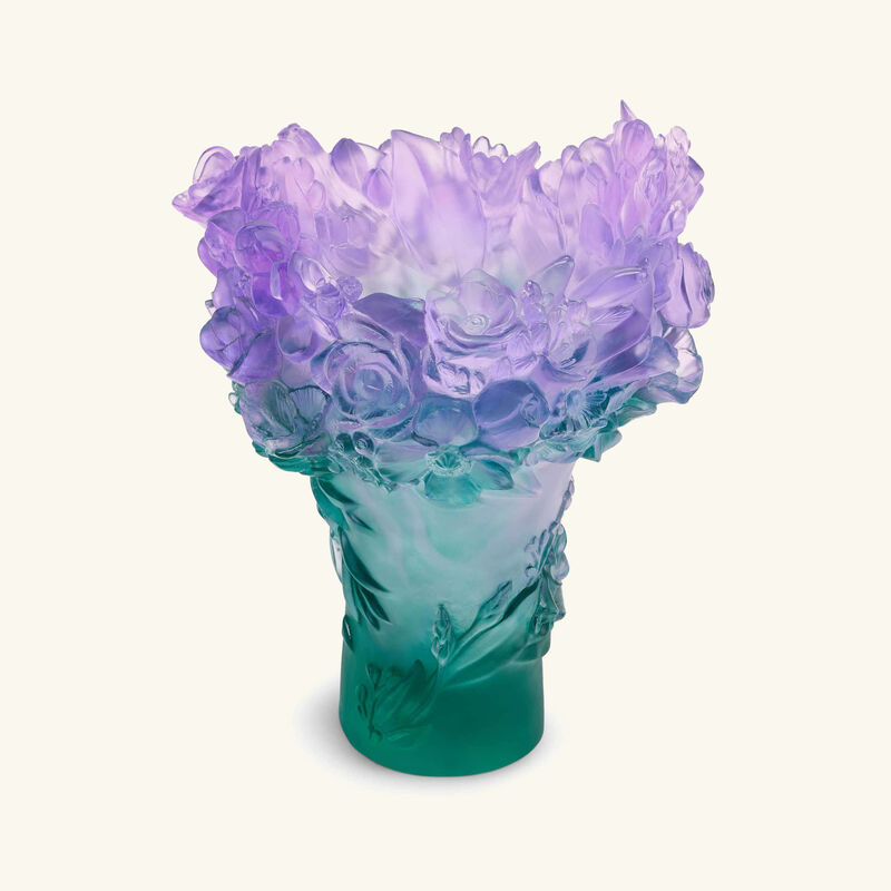 daum sweet garden vase medium pink