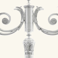 christofle malmaison two light candelabra silver plated