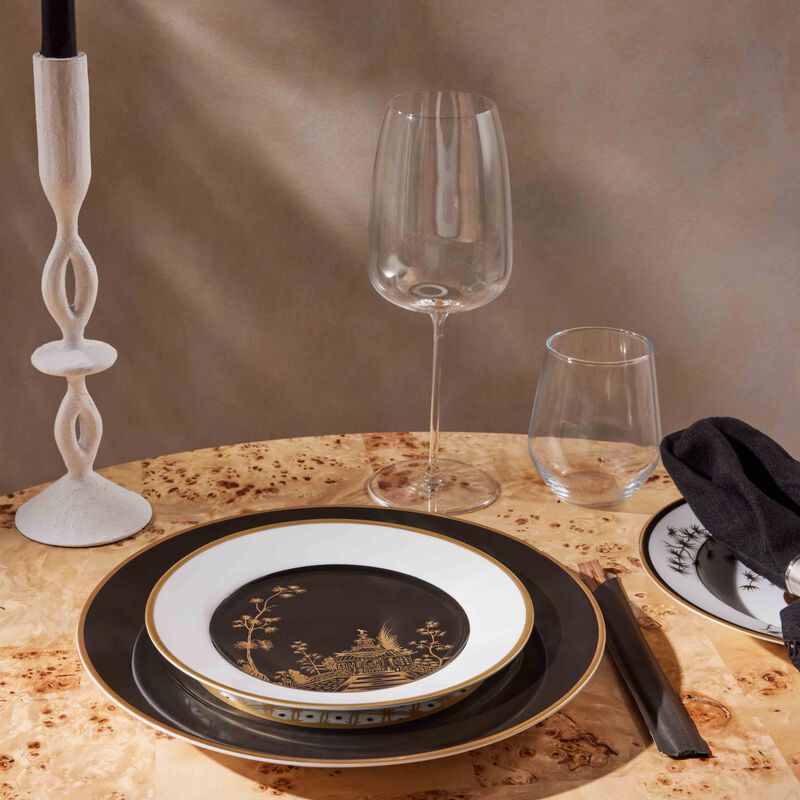 بينتو باريس طبق التقديم فيو كيوتو دائري أسود 21 سم