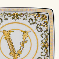 versace virtus gala trinket tray square white 11cm