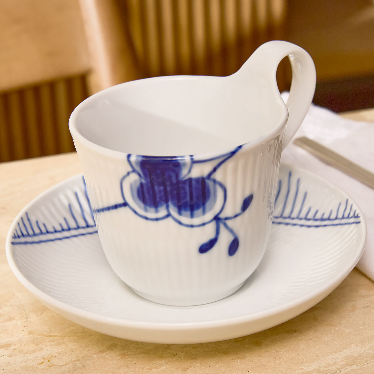 Blue Fluted Mega Tea Cup and Saucer royal copenhagen blue fluted mega tea cup and saucer