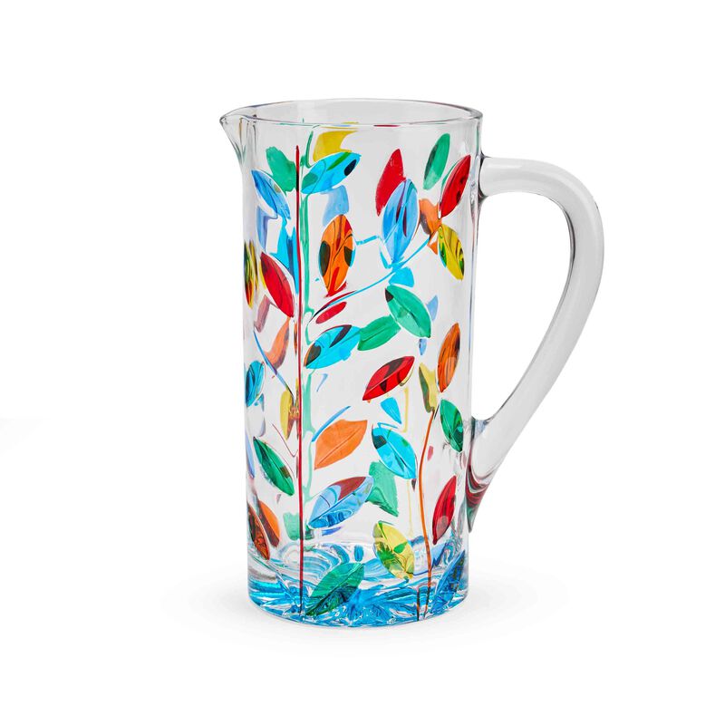 Painted Glass Jug, large