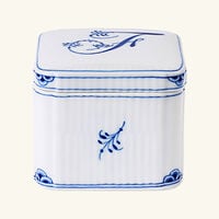 royal copenhagen alphabet collection f bonbonniere box white