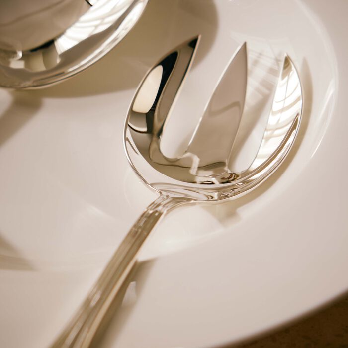 Albi Salad Serving Set Silver Plated with Gift Box christofle albi salad serving set silver plated with gift box