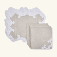 atelier houriatazi chambord placemat   napkin white set of 4