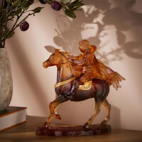 Desert Horseman Figurine Medium Brown daum desert horseman figurine medium brown