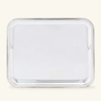 Malmaison Serving Tray Rectangular Medium Silver Plated christofle malmaison serving tray rectangular medium silver plated