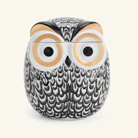 Civetta Piumata Jar Grey fornasetti civetta piumata jar grey