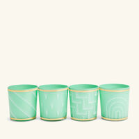 Vapor Drinking Glass Green Set Of 4 jonathan adler vapor drinking glass green set of 4