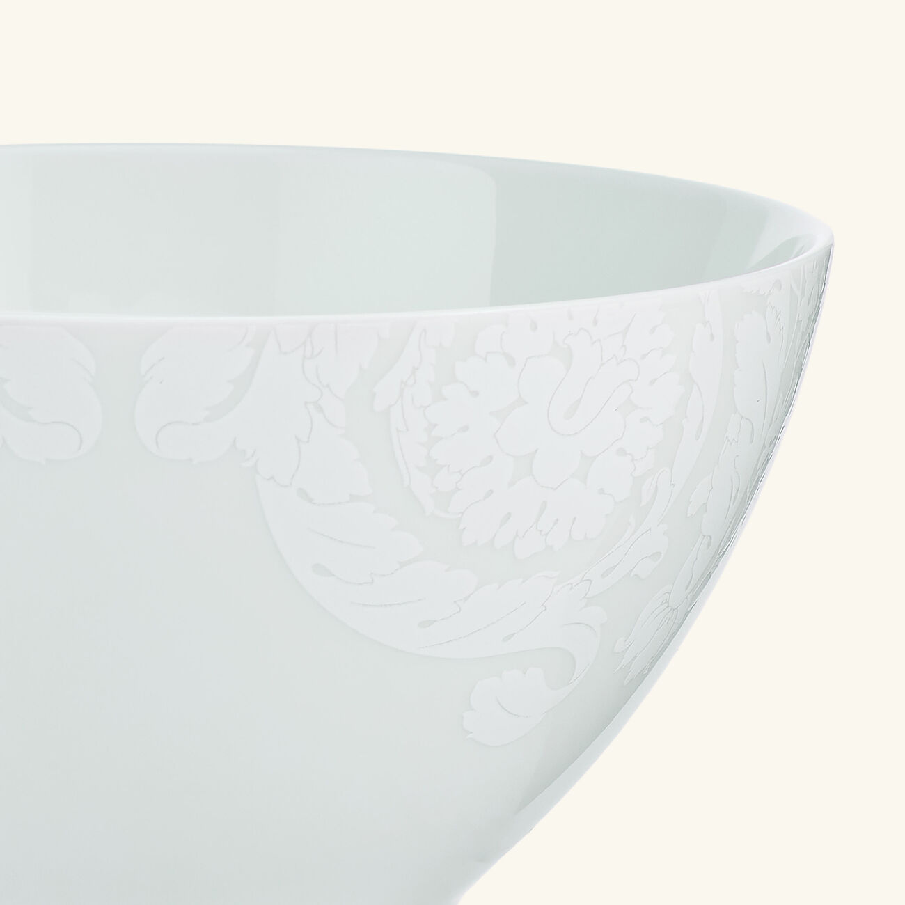 Barocco'92 Bianco Bowl Round White 15cm versace barocco 92 bianco bowl round white 15cm