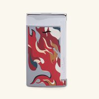 Slim 7 Lighter Camo Red st dupont slim 7 lighter camo red
