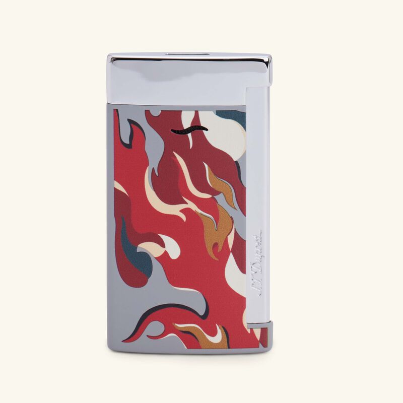 Slim 7 Lighter Camo Red st dupont slim 7 lighter camo red
