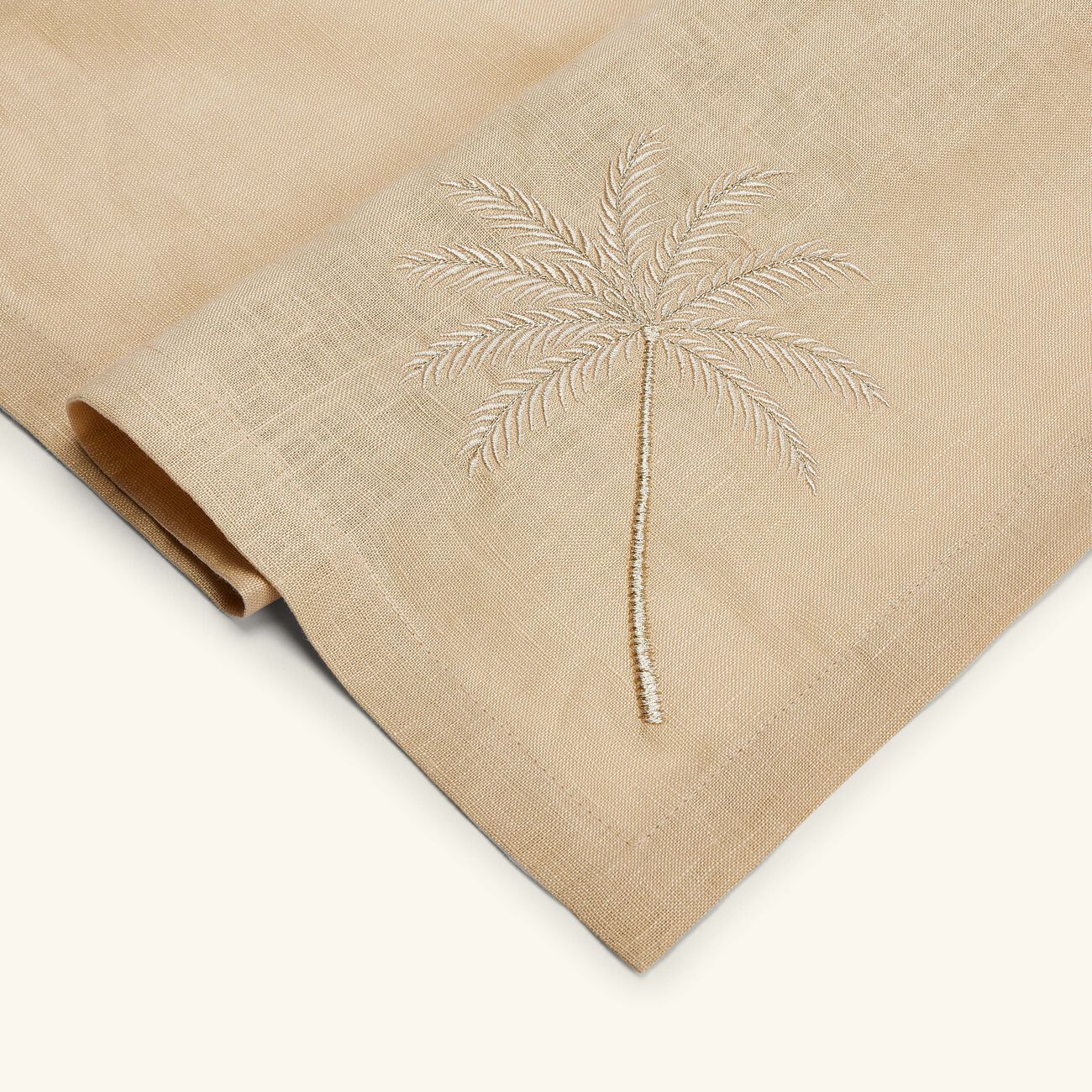 catherine denoual palm tree napkin brown