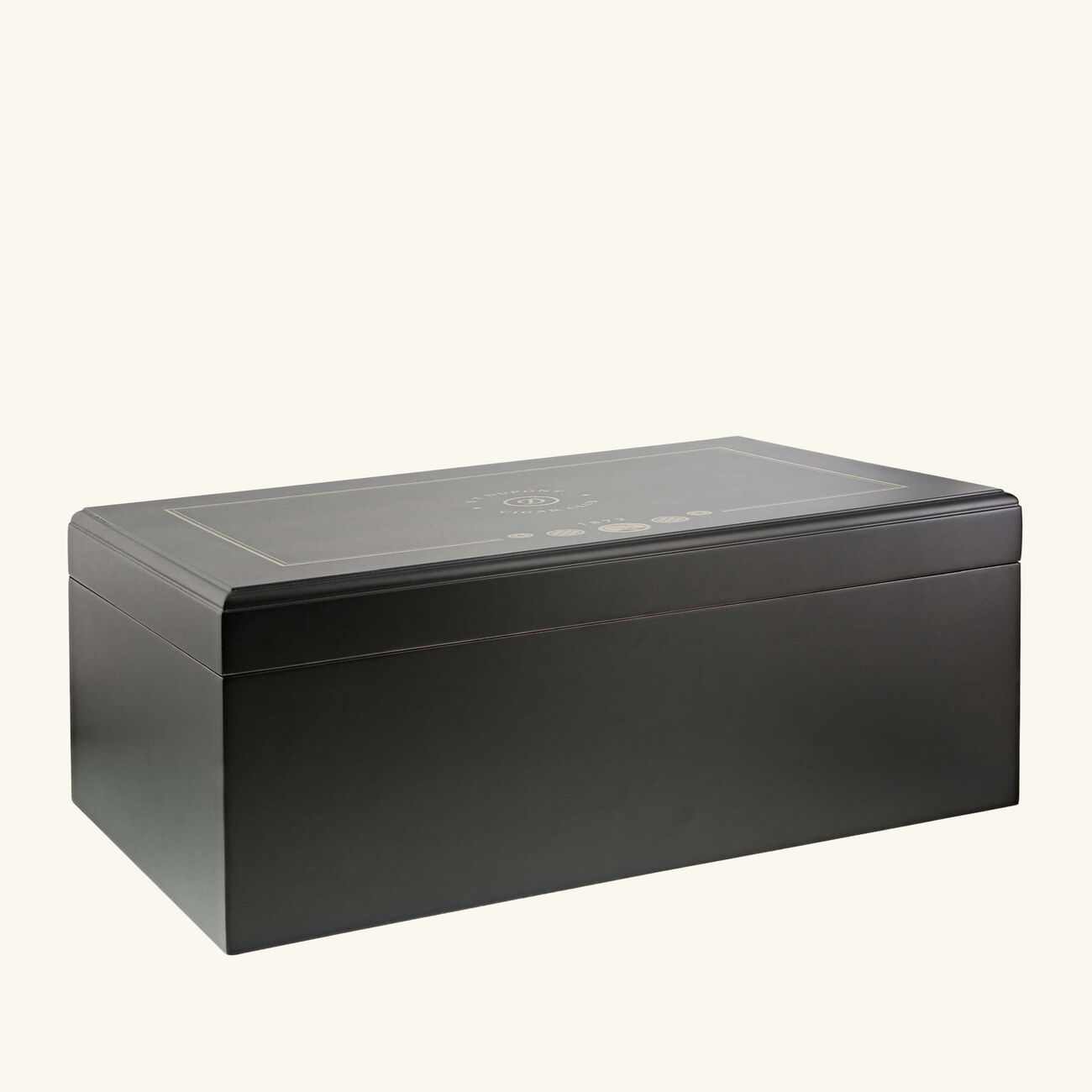 Premium Cigar Humidor Box Black st dupont premium cigar humidor box black