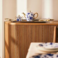 bernardaud prince bleu sugar bowl blue