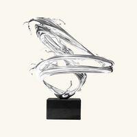 كريستوفل منحوتة شينغ يون على شكل تنين صغير مطلية بالفضة