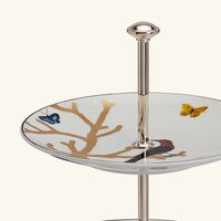 bernardaud aux oiseaux cake stand 3 tier gold