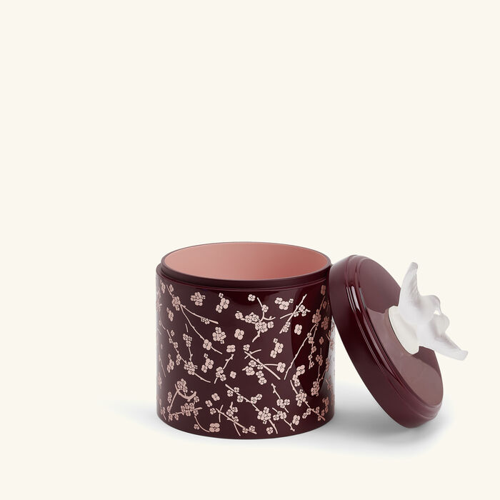Fleurs De Cerisier Box Large Burgundy lalique fleurs de cerisier box large burgundy