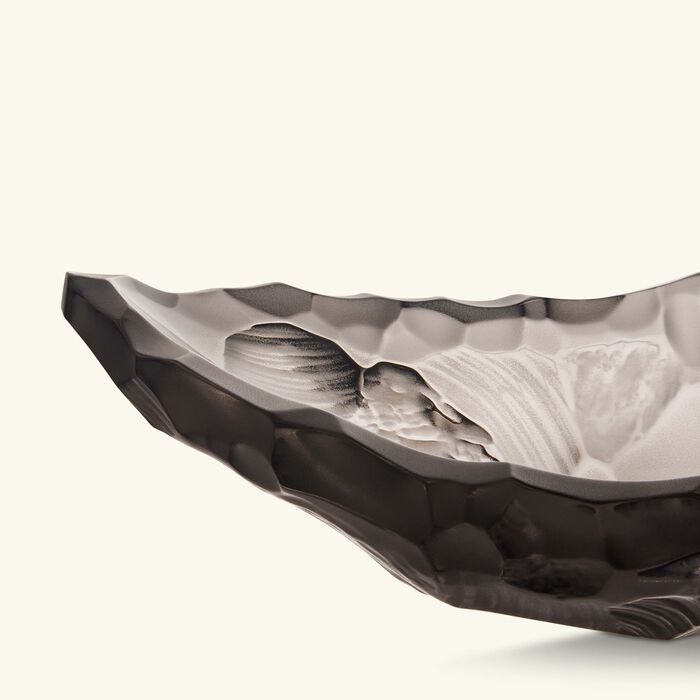 lalique terramineral silex centerpiece small grey