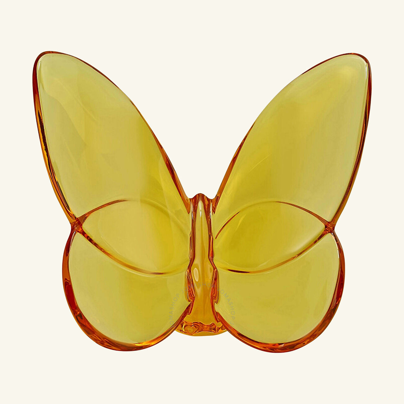baccarat papillon lucky butterfly figurine mini yellow