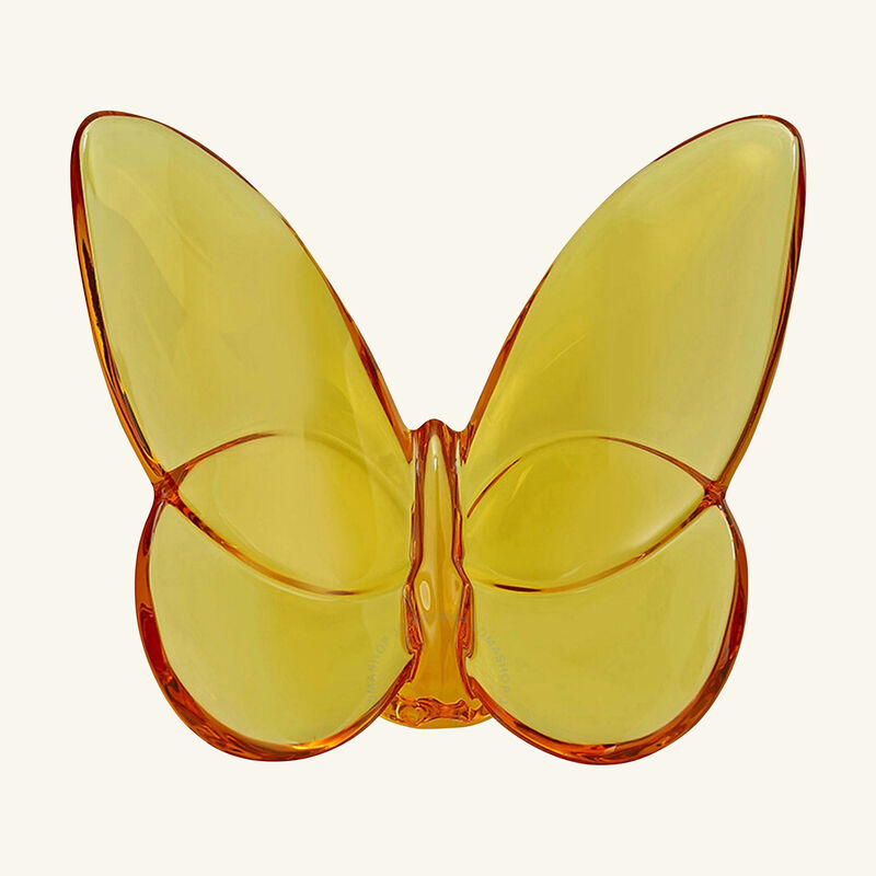 baccarat papillon lucky butterfly figurine mini yellow