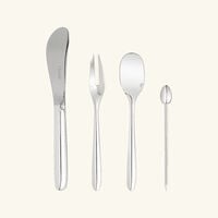 christofle mood party 24 piece flatware set stainless steel