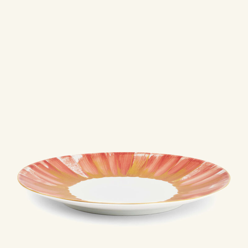 marie daage panache dessert plate round orange 21cm